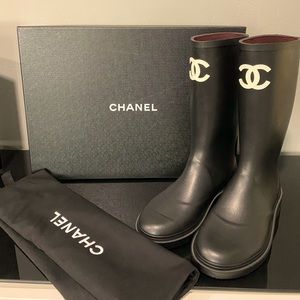 Chanel Rubber Rain boots